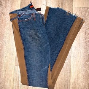 Suede Lined Flare Low Rise Jeans Dollhouse Women’s 3/4